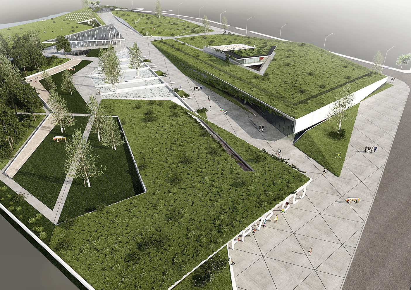 Planșă conceptuală – Parcul Feroviarilor, Cluj-Napoca