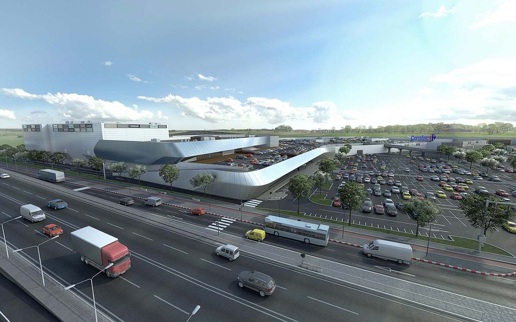 Zonă de circulație și galerii comerciale, de aproape – Timișoara Shopping City, Timișoara