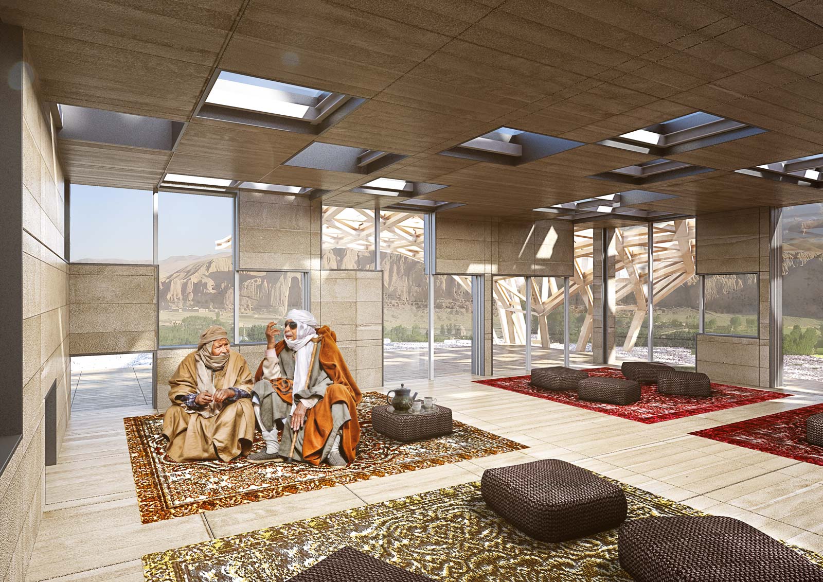 Perspectivă urbană – Bamiyan Cultural Center, Bamiyan, Afganistan