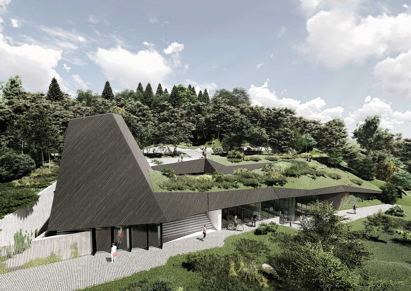 Zona muzeului, varianta 9 – Pavilion Muzeul Satului Sighetu Marmatiei, Sighetu Marmatiei
