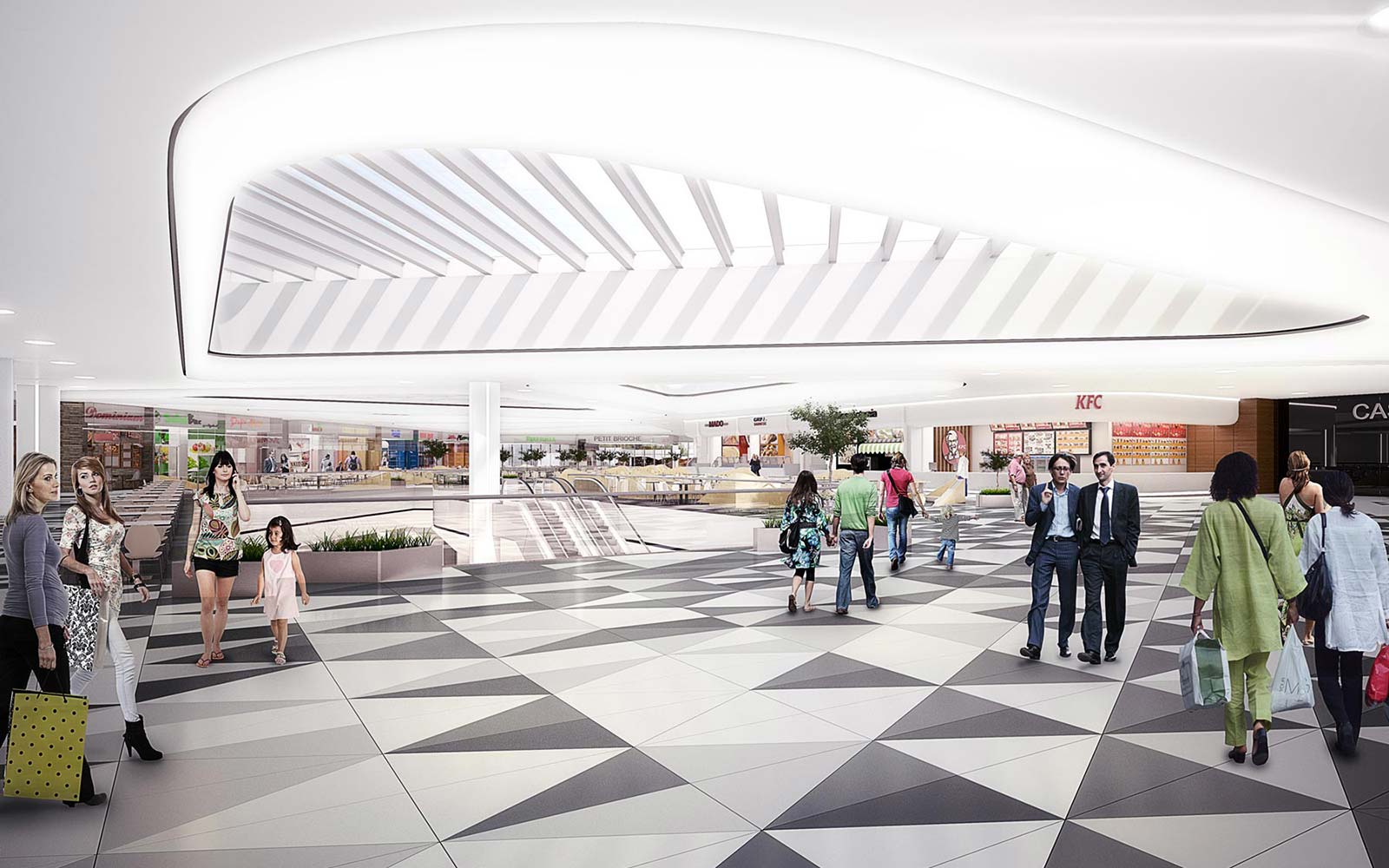 Vedere de ansamblu a mall-ului – Timișoara Shopping City, Timișoara