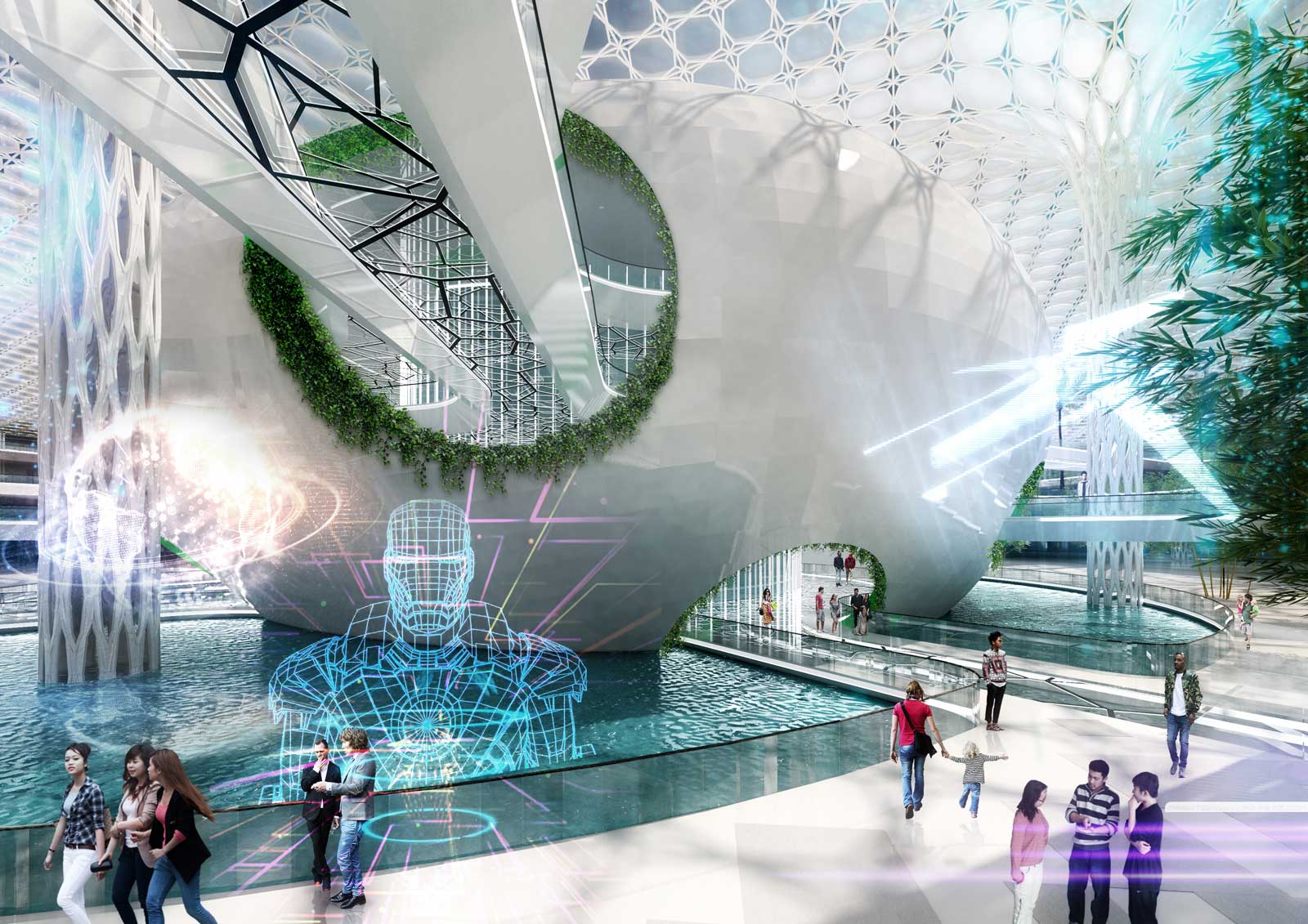 Planșă conceptuală – urban NODE, Beijing, CHINA