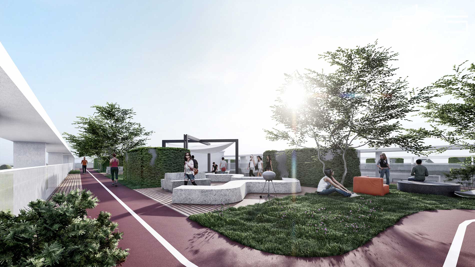 Spațiu interior al proiectului de ospitalitate, de aproape – Unique Student Housing, București