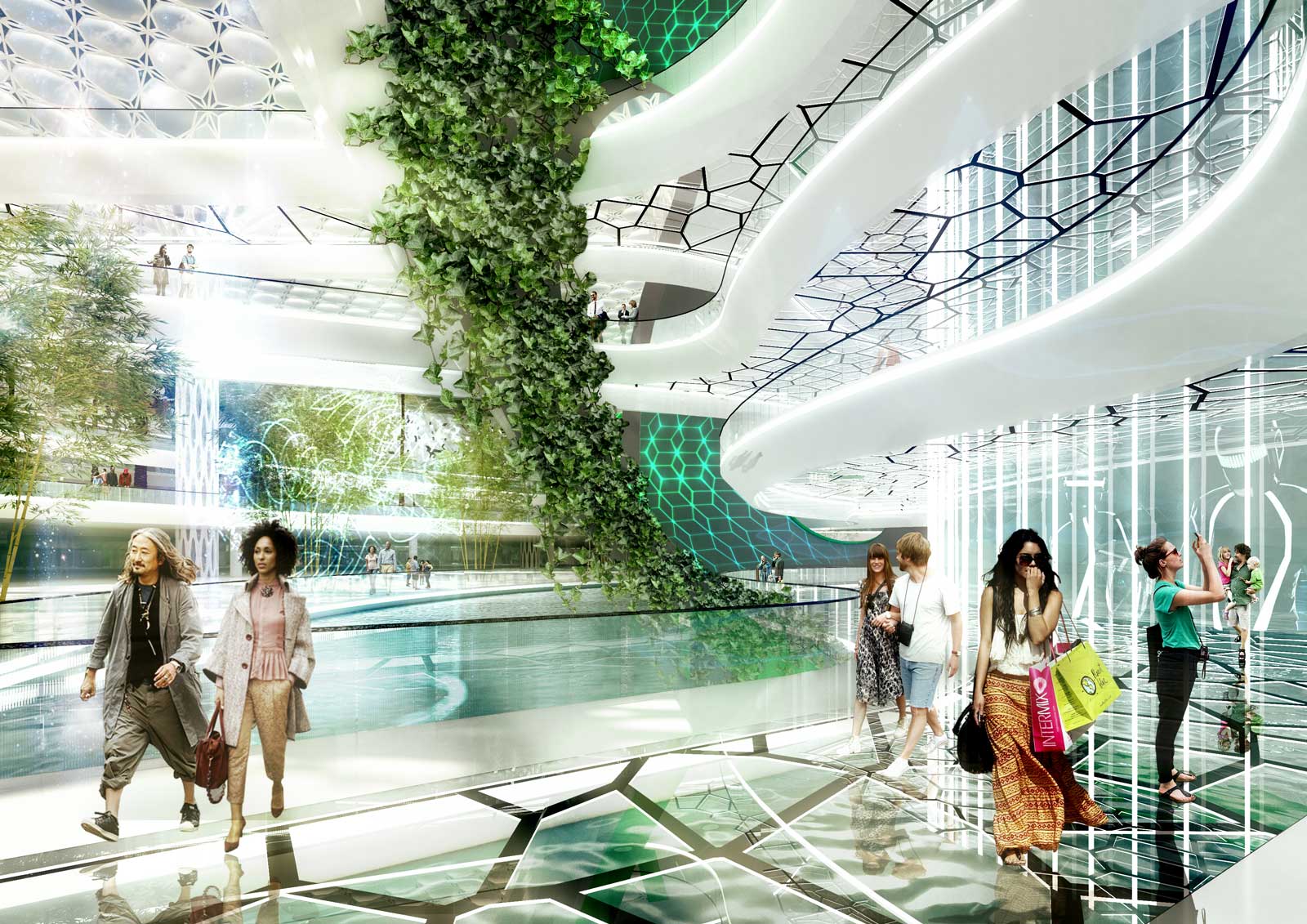 Vedere de ansamblu a propunerii – urban NODE, Beijing, CHINA