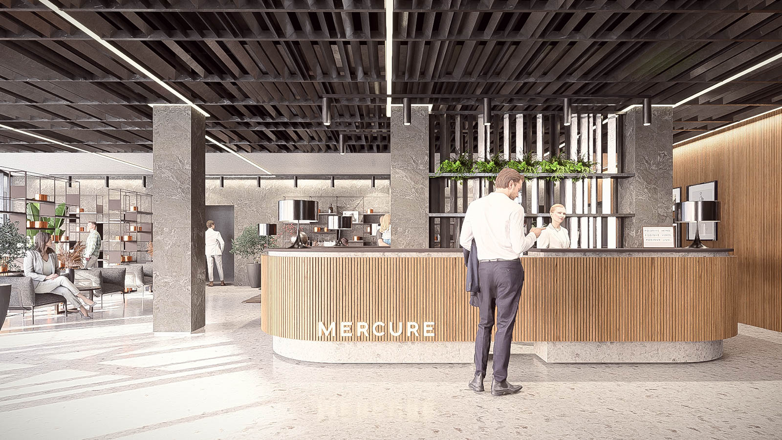 Recepția hotelului Mercure Bacău, primul hotel de lanț internațional din oraș