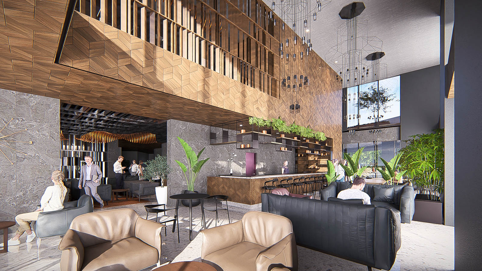 Restaurantul și barul hotelului Mercure Bacău