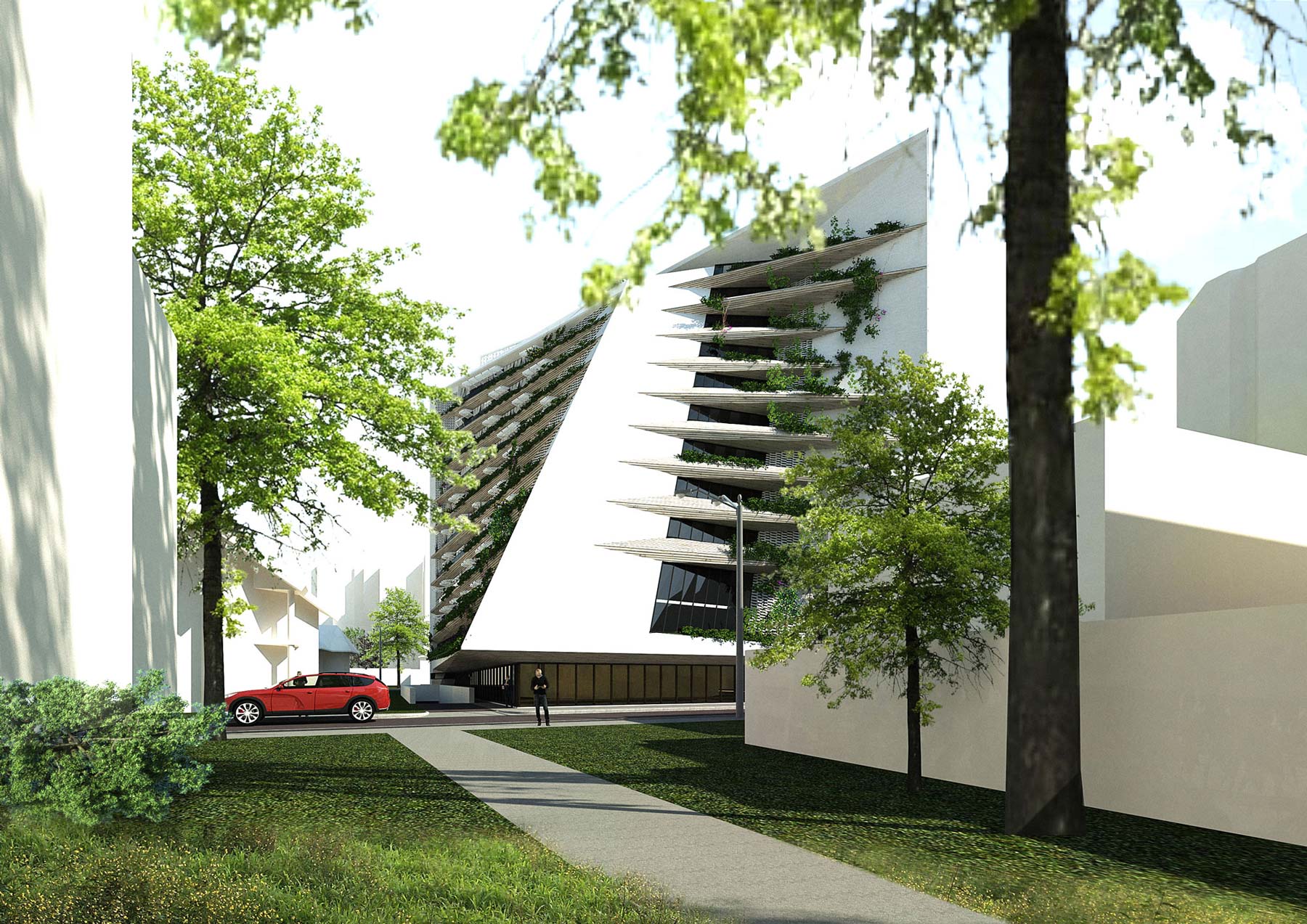 Vedere de ansamblu a locuinței – Green Residence - concept