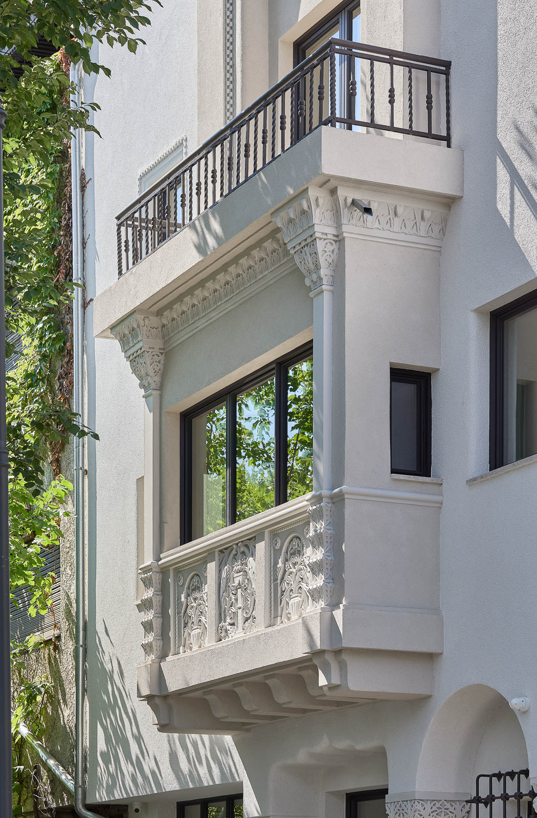 Detaliu arhitectural, plan apropiat – Rosenthal House, București