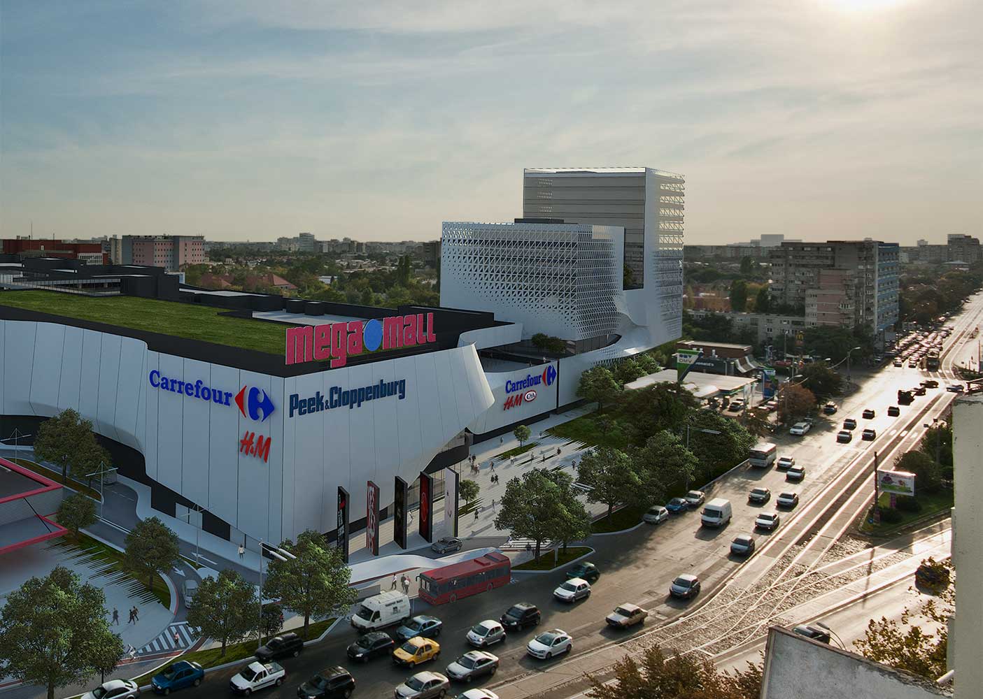 Detaliu arhitectural – Mega Mall Office, București