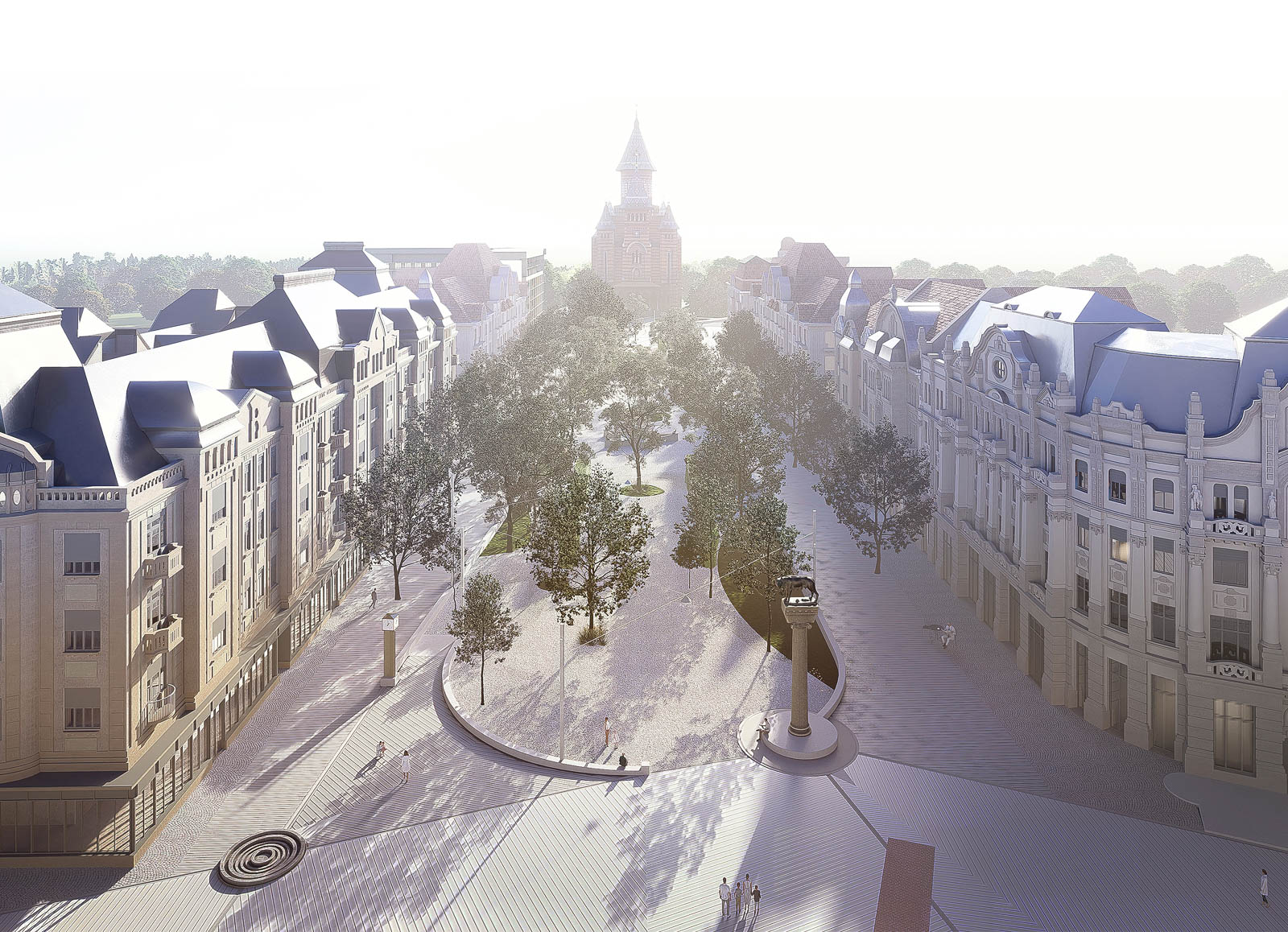 Perspectiva aeriană – Victoria Square Timișoara, Timișoara