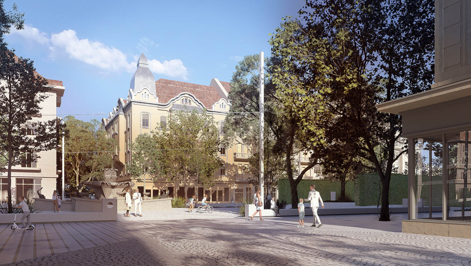 O perspectivă, detaliu – Victoria Square Timișoara, Timișoara