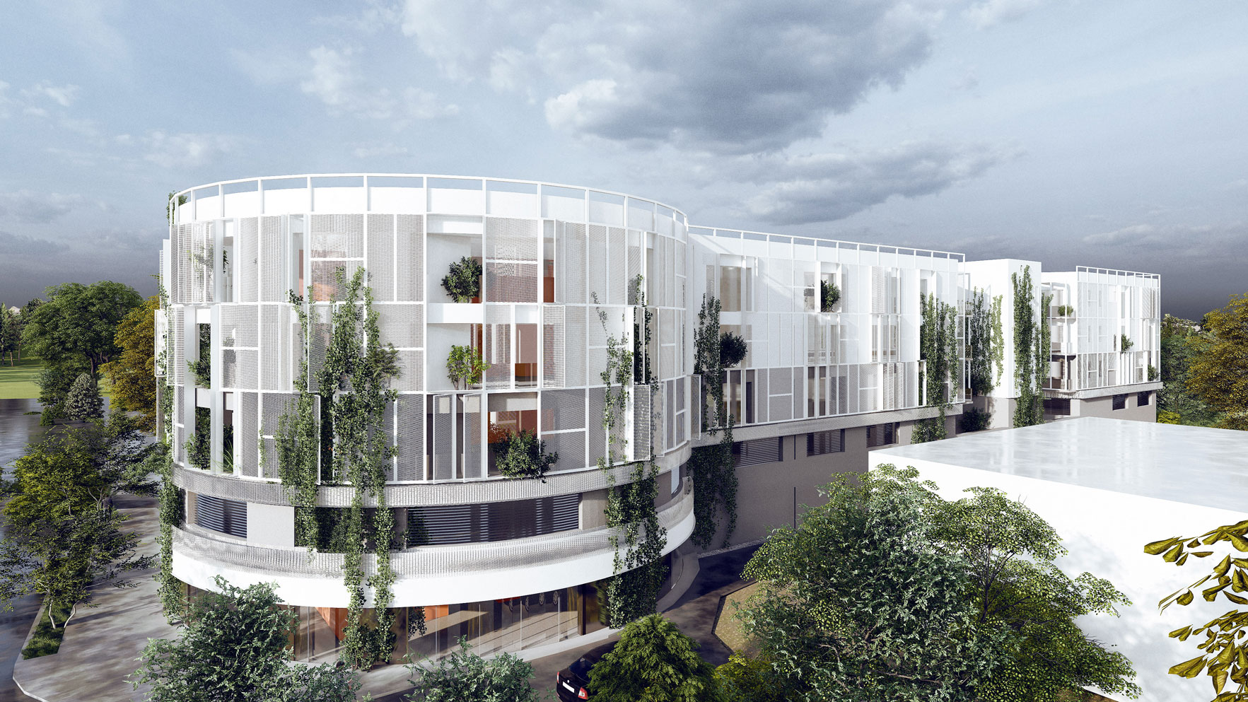 Spațiu interior al proiectului de ospitalitate – Green Aparthotel, Slatina